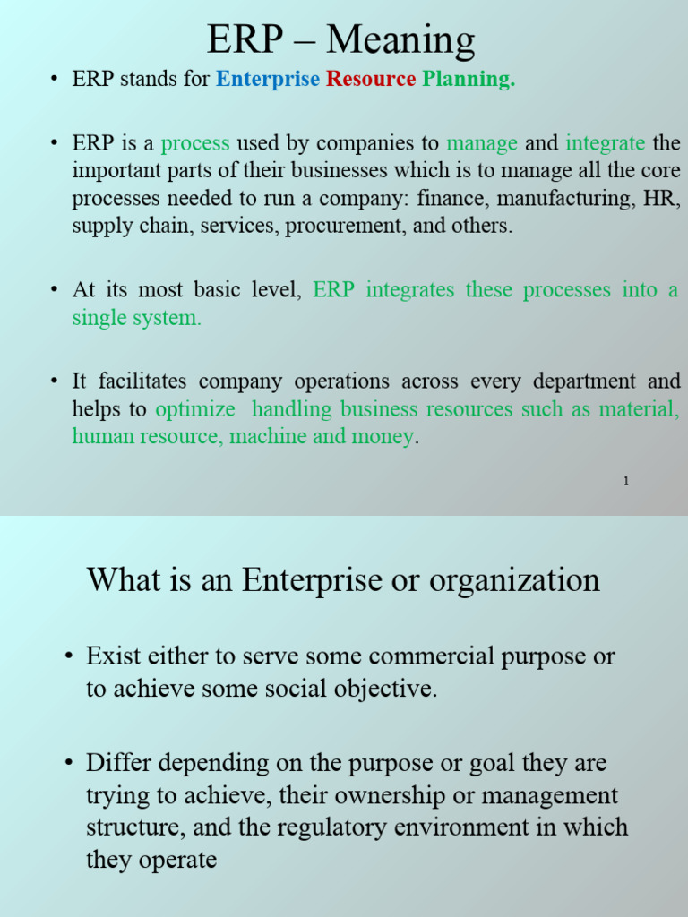 ERP Overview | PDF | Enterprise Resource Planning | Cloud Computing