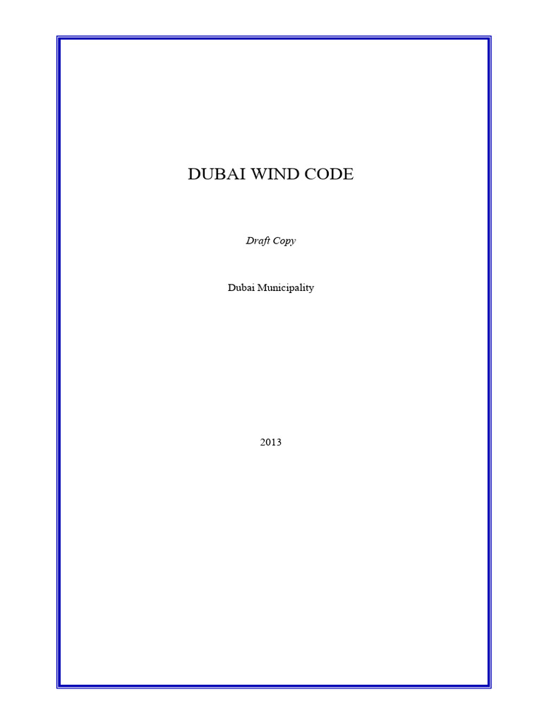 Dubai Wind Code | PDF | Vortices | Wound