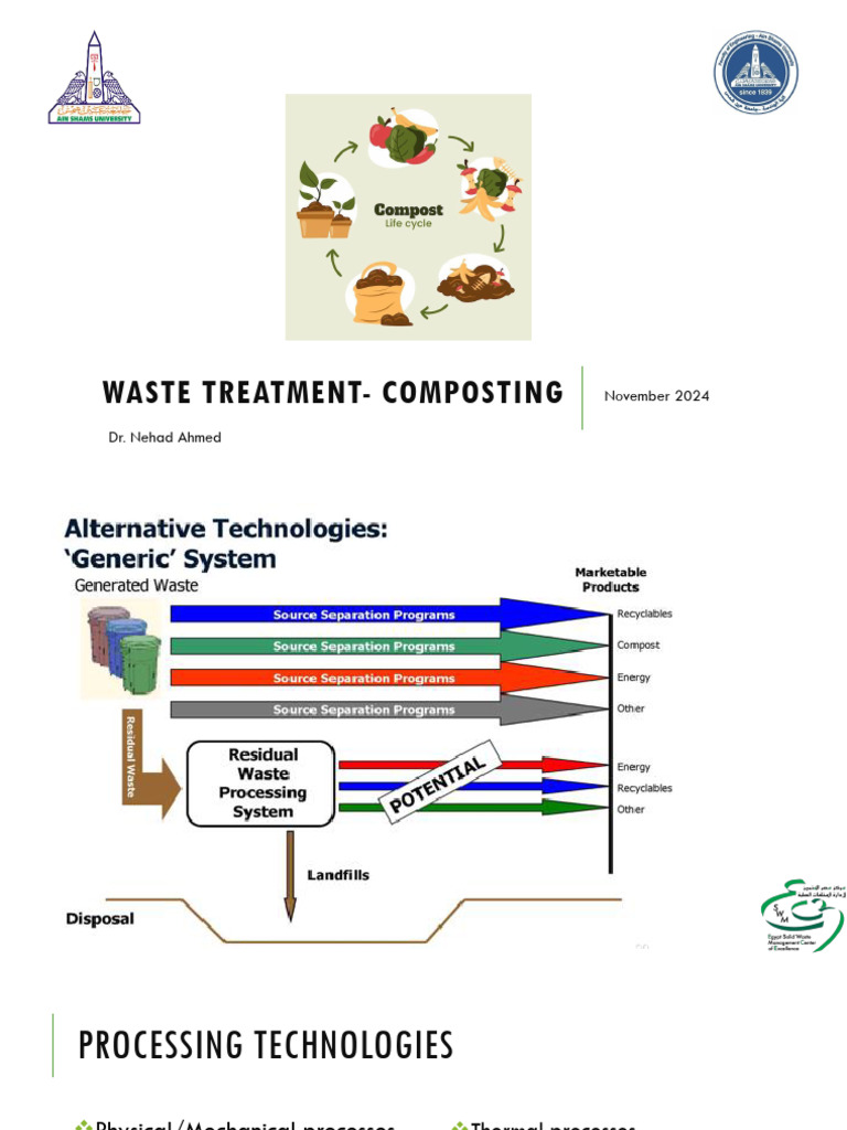Lec. 5- Waste Treatment- (Composting) | PDF | Compost | Organic Matter
