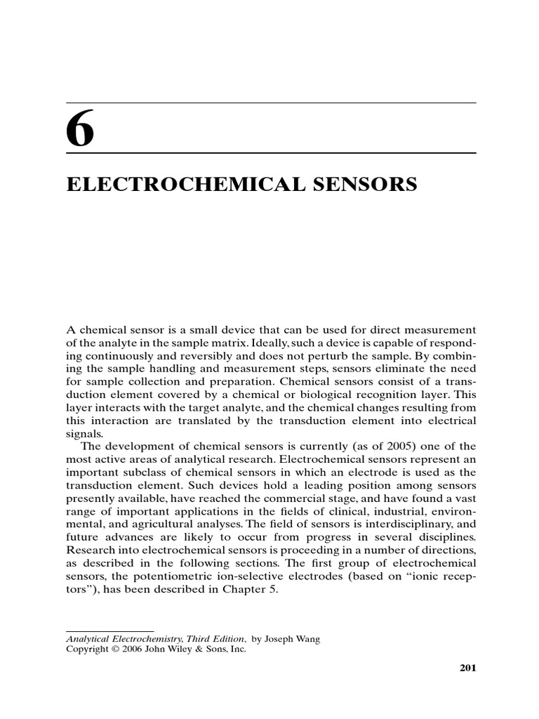 Electrochemical Biosensors | PDF | Biosensor | Enzyme