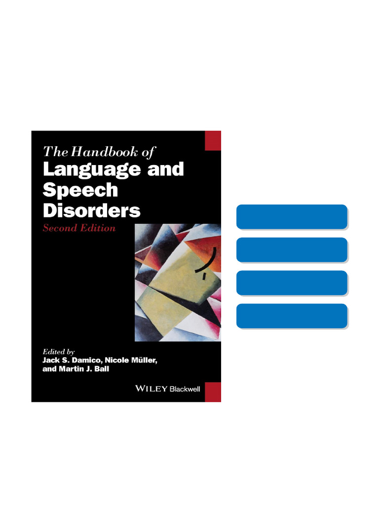 The Handbook of Language and Speech Disorders 2nd Edition Jack S ...