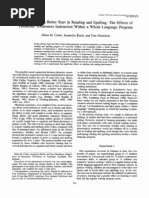 Download Effects of Phonemic Awareness Instruction in a Whole Language Program by suzeelich SN102168753 doc pdf