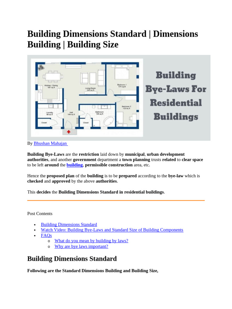 941132210 Building Dimensions Standard | PDF | Stairs | Concrete