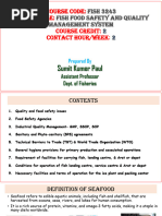 FDA Guidelines for Fish Safety Levels | PDF | Shellfish | Seafood