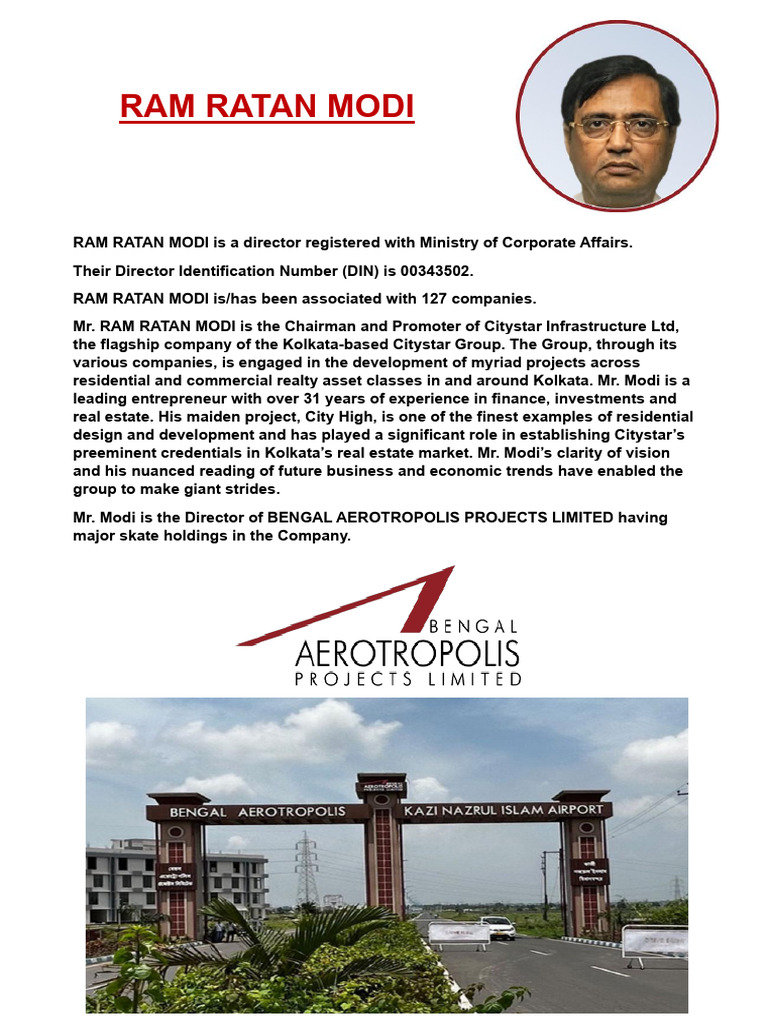 Ram Ratan Modi Profile (1) | PDF