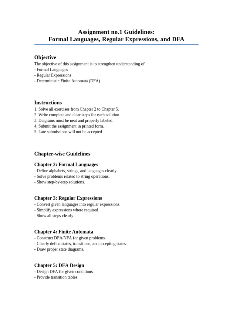 Assignment Guidelines | PDF