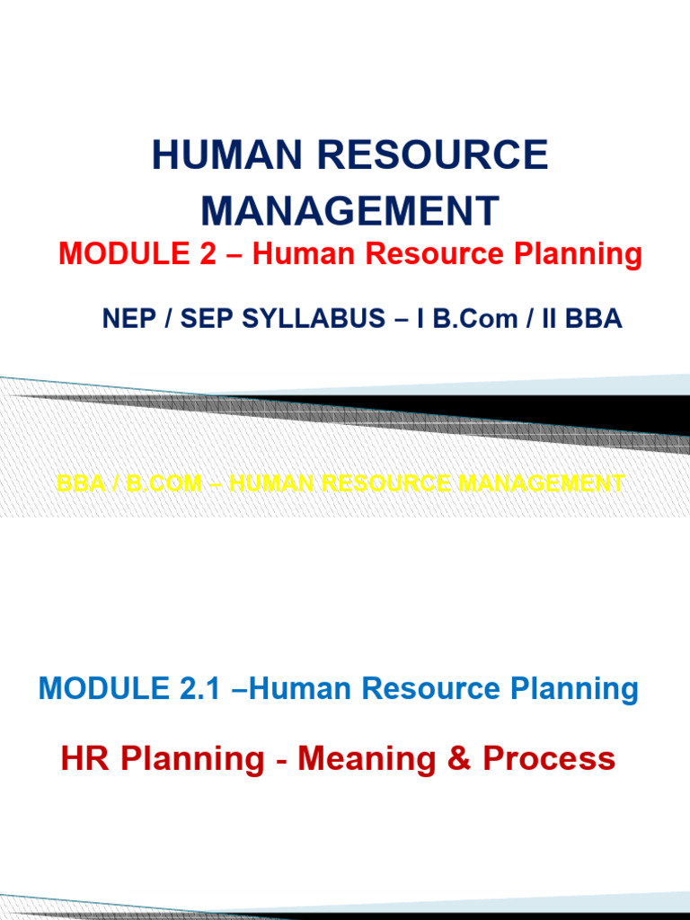HRM unit 2 part 1 | PDF