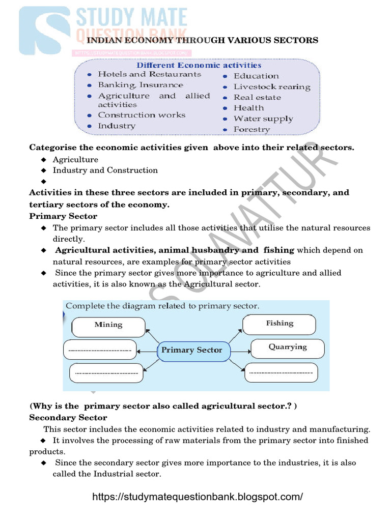 Indian Economy Through Various Sectors | PDF | Gross Domestic Product ...