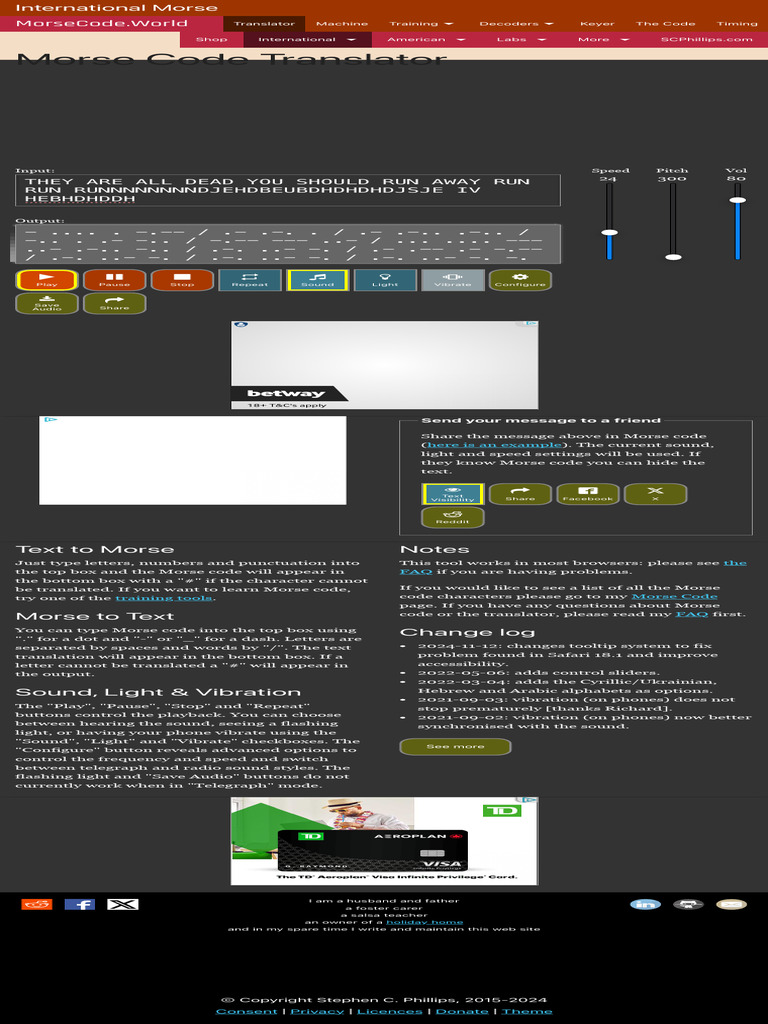 Morse Code Translator Morse Code World | PDF | Encodings | Computing