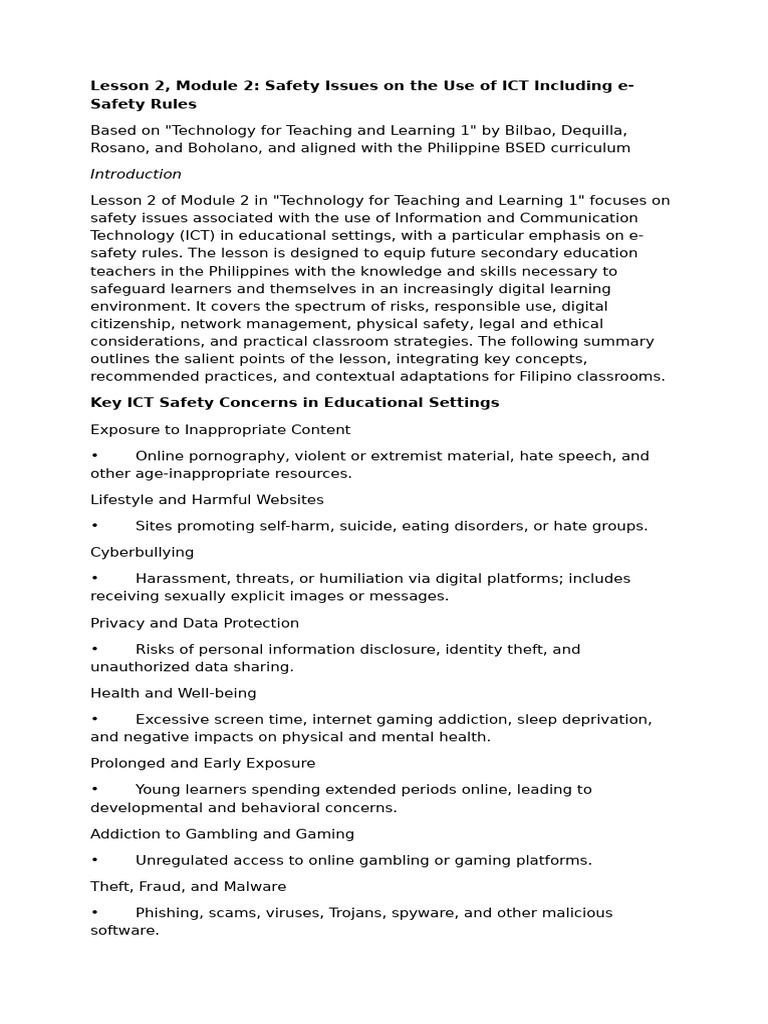 Notes on Module 2 Lesson 2 | PDF | Educational Technology | Plagiarism