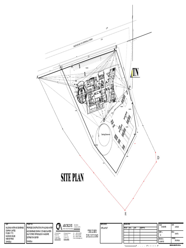 Mulonga Water.....Site Plan Revised Setting Out-site Layout (2) | PDF