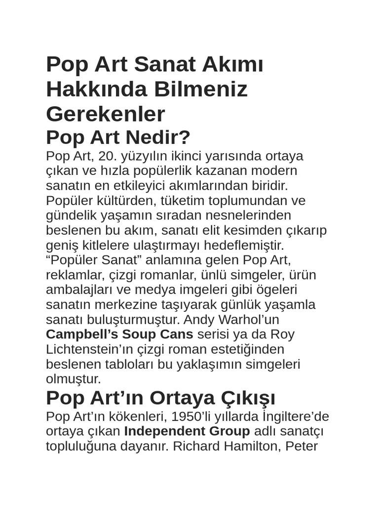 Pop art | PDF