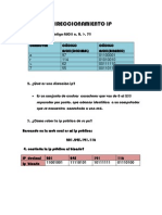 Taller Direccionamiento Ip