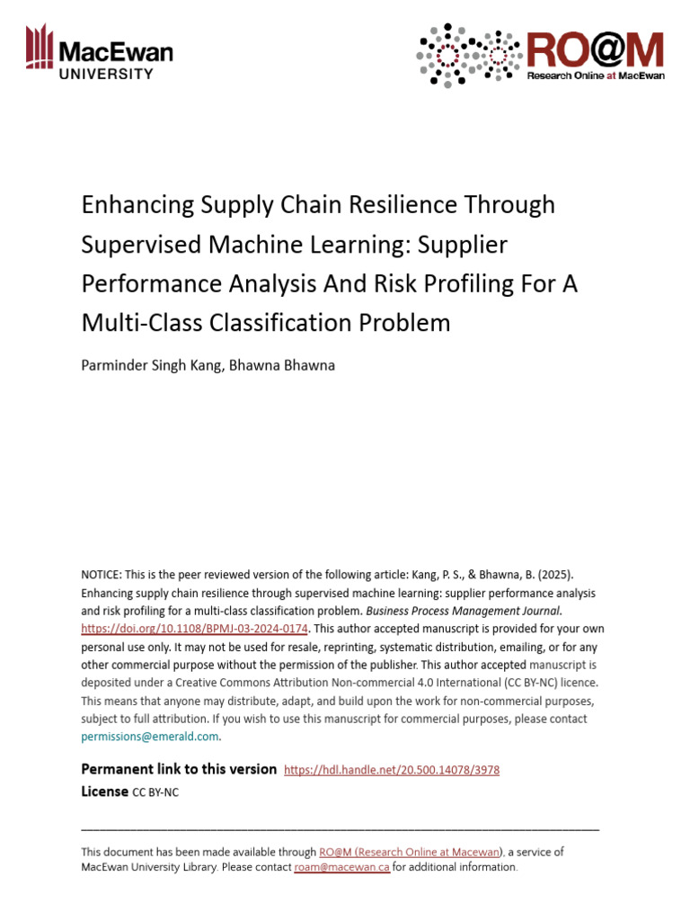 35 Enhancing Supply Chain Resilience Through | PDF