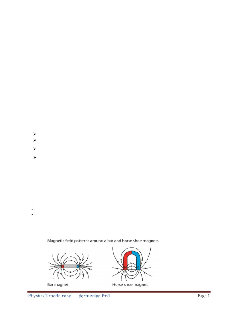 A Level Magnetism and Electromagnetism(Students) | PDF | Ferromagnetism ...