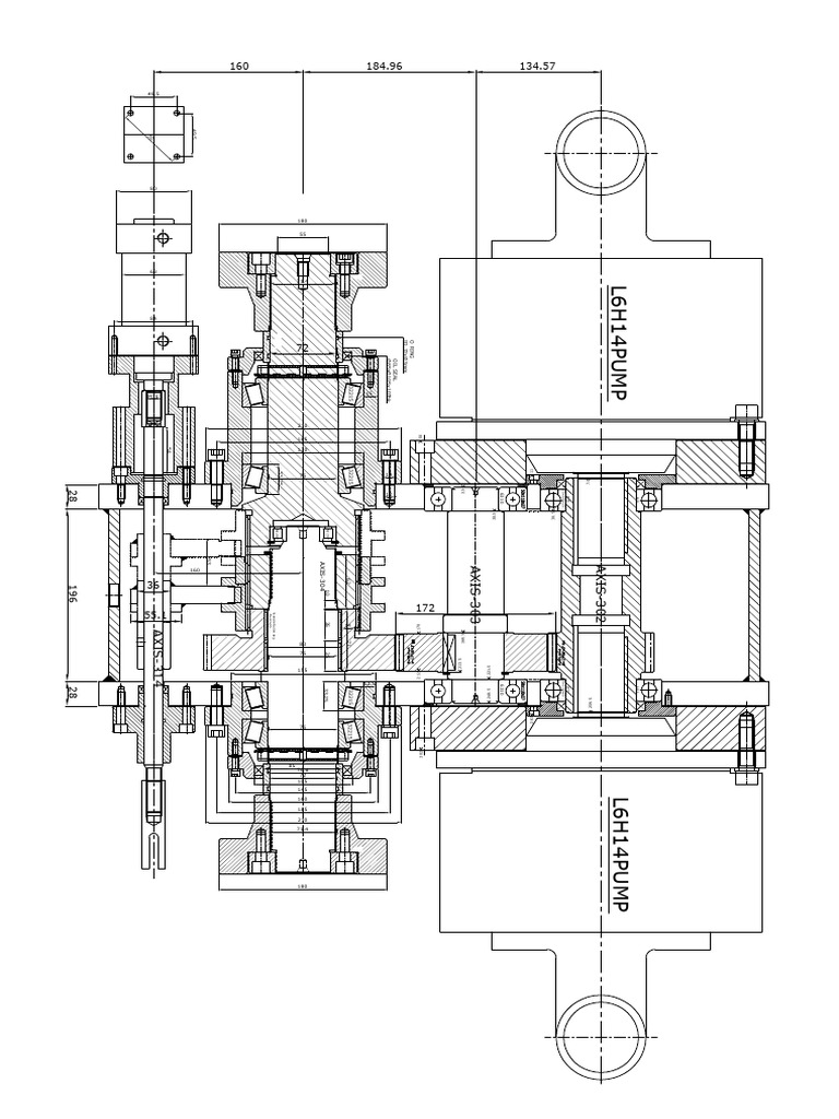 PTO GEAR BOX ASSY - Man Type -Sectional View | PDF