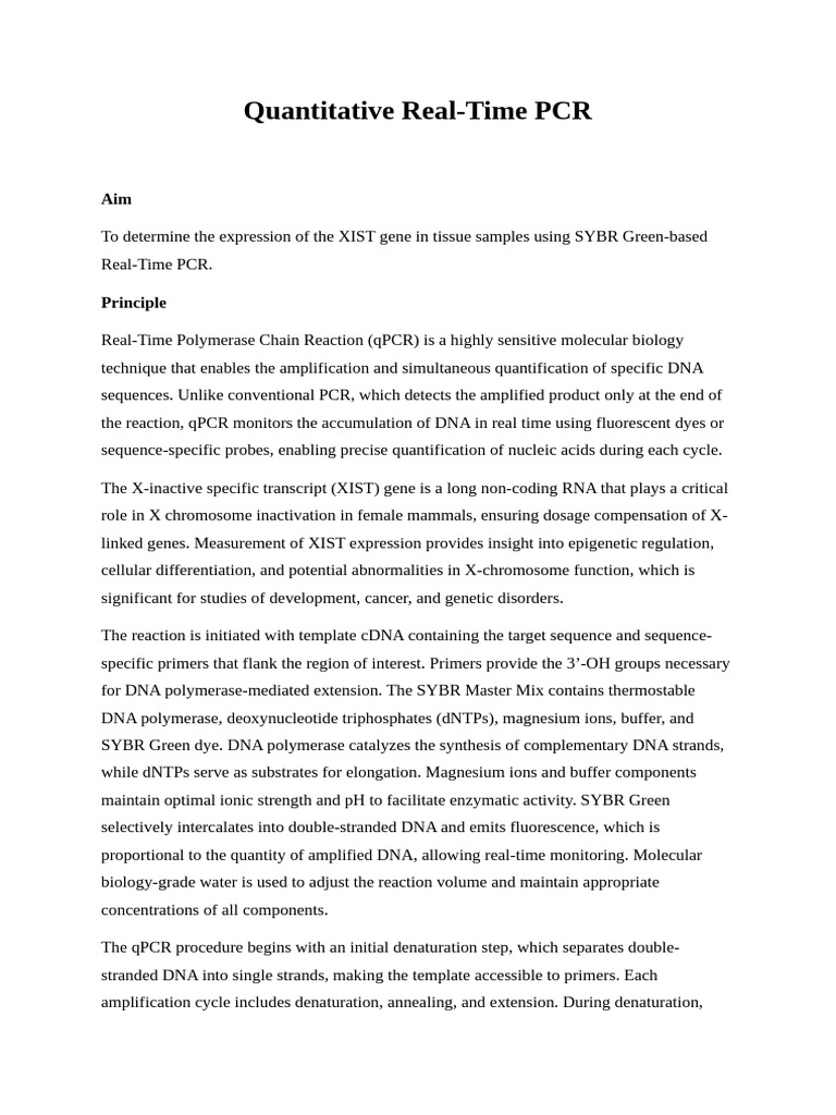 RT PCR | PDF | Polymerase Chain Reaction | Real Time Polymerase Chain ...