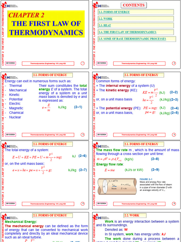 Chapter 2 - The First Law of Thermodynamics | PDF