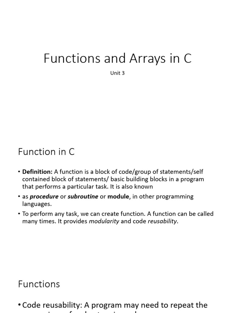 unit3_updated | PDF | Parameter (Computer Programming) | Library ...