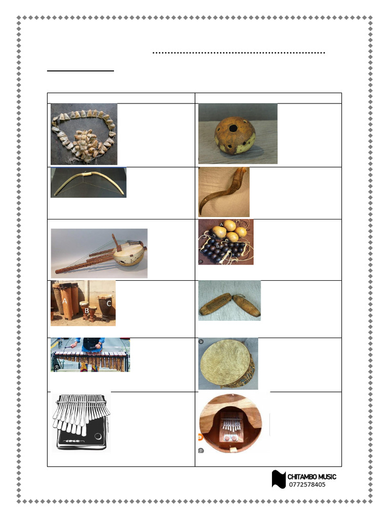 Instruments Study Paper With Answers | PDF | Musical Instruments ...