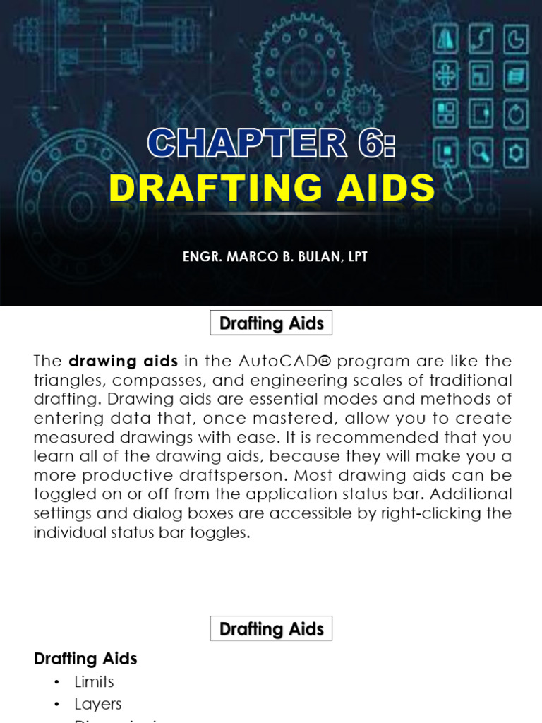 Lesson 6 Drafting Aids | PDF | Drawing | Area