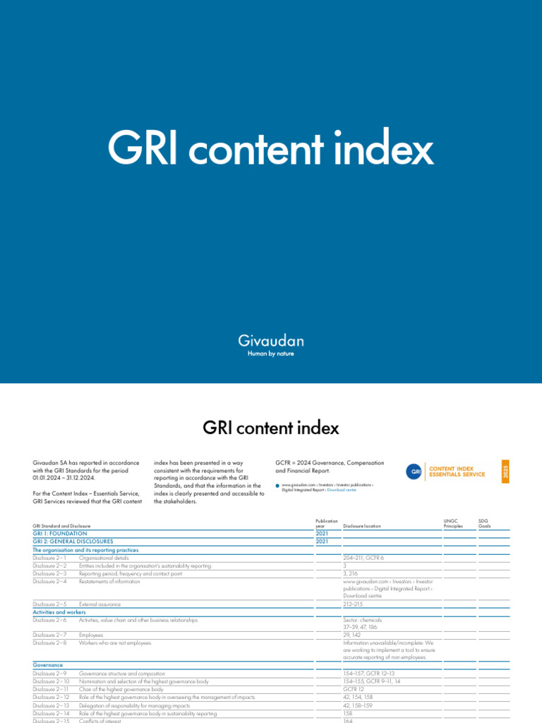 giv-2024-gri-index | PDF | Occupational Safety And Health | Employment