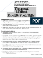 The Annual Lifeboat Pro-Life Youth Rally (Prolife Propaganda Brochure)