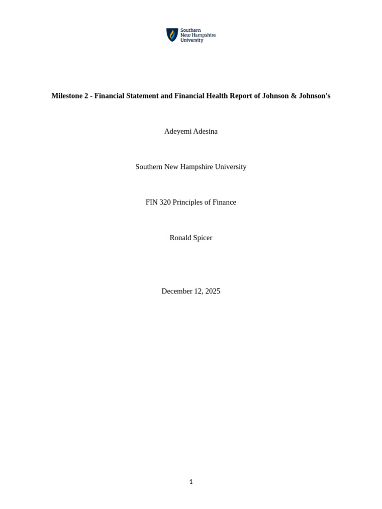 FIN 320 Final Project Financial Analysis Report | PDF | Net Present ...