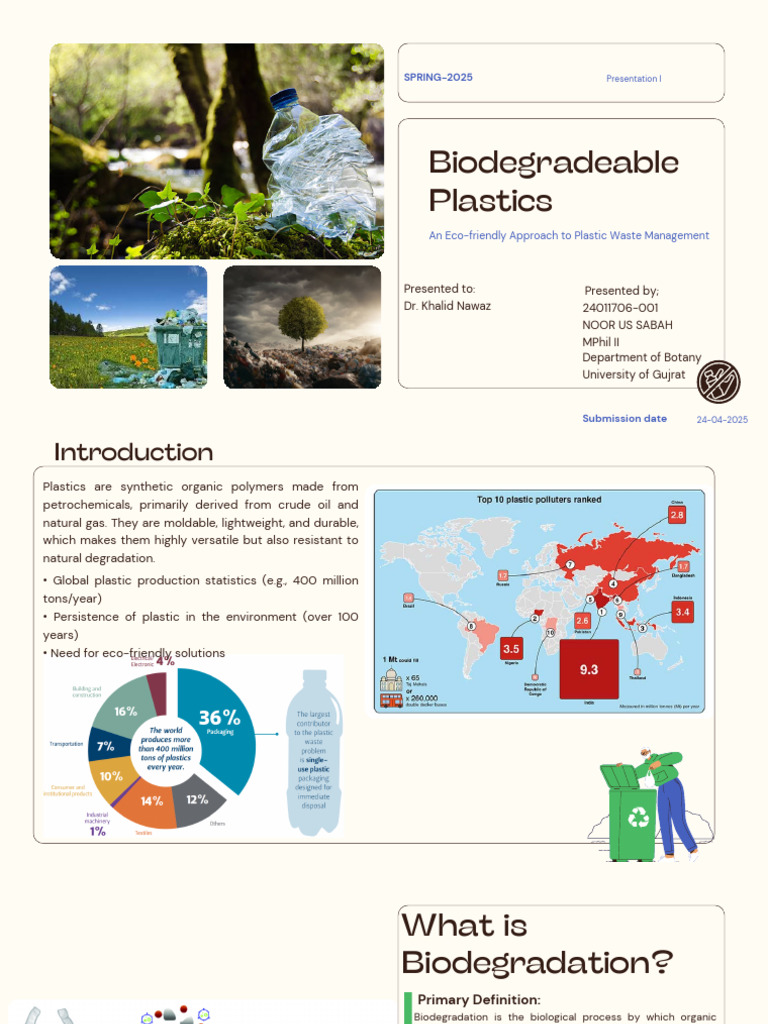 24011706-001 Biodegradation of Plastics | PDF | Biodegradation | Plastic