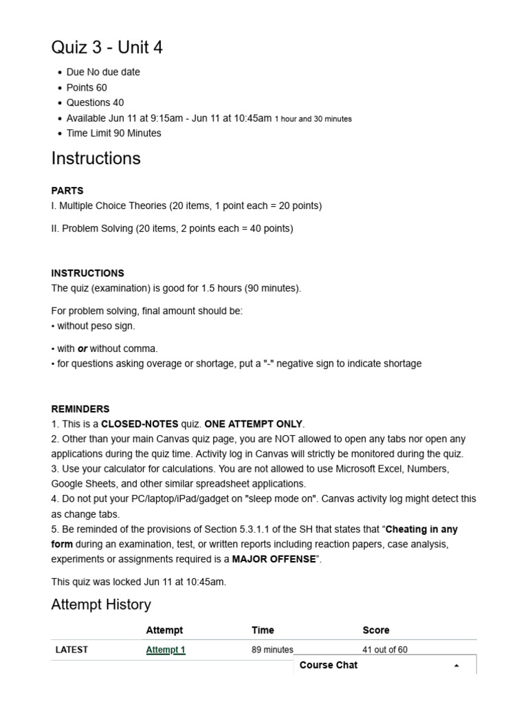 Quiz 3 Unit 4 1233 ACYFAR1 K32 FINANCIAL ACCOUNTING AND REPORTING 1 PDF ...