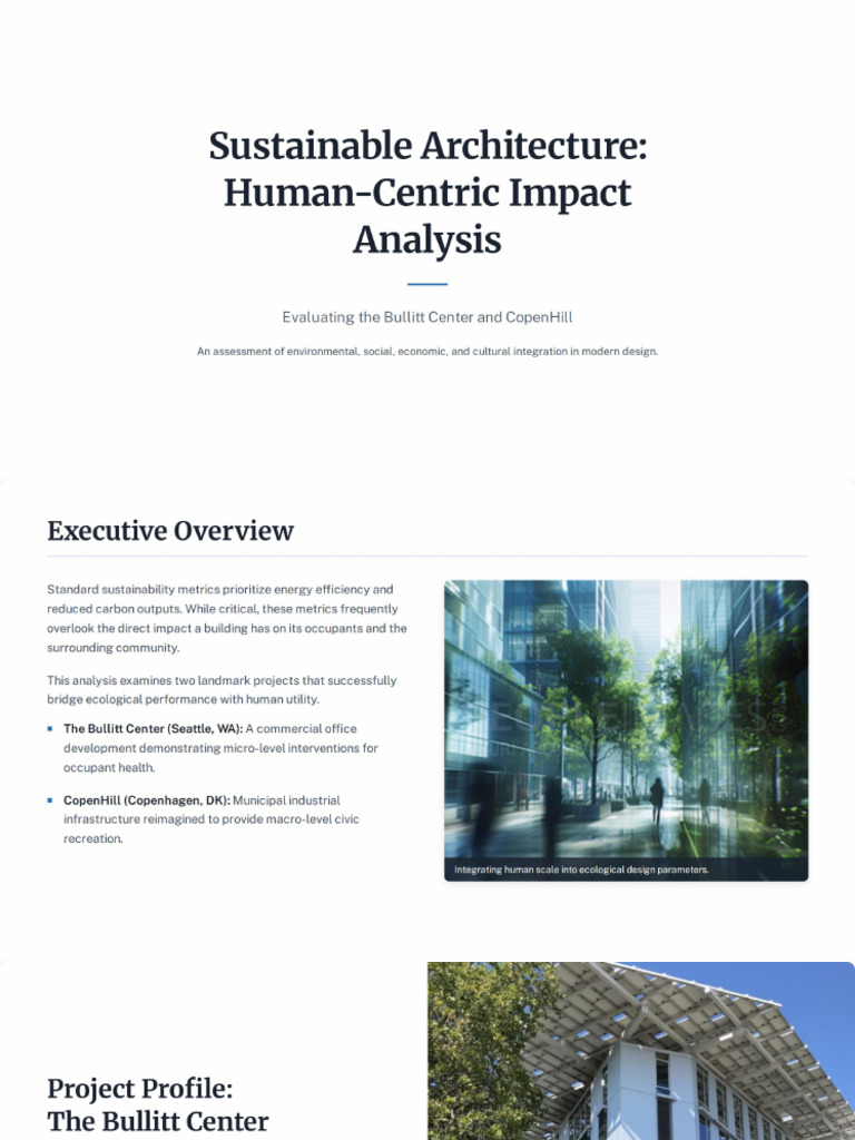 Sustainable Architecture Analysis | PDF