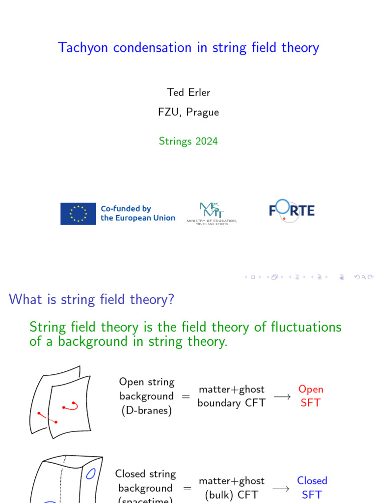 Tachyon condensation in string field theory | PDF | String Theory ...