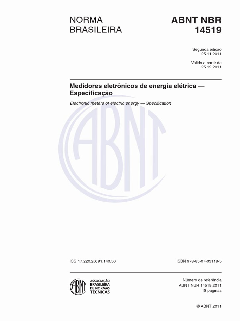 ABNT NBR 14519-2011 | PDF