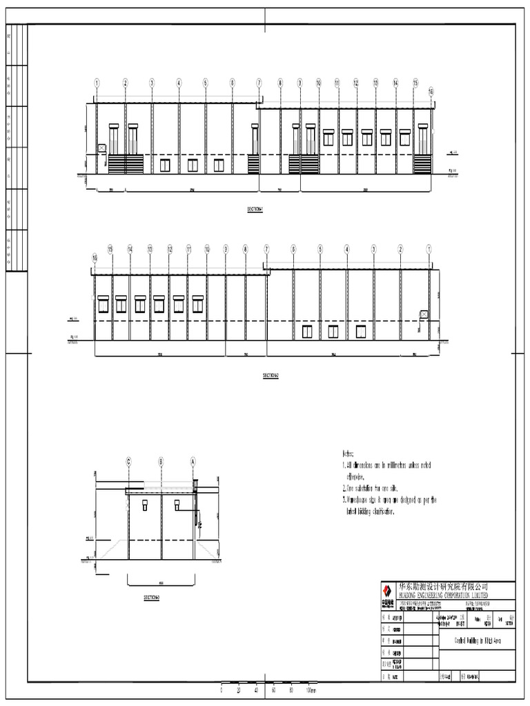 Drawing of Control Building in K Area | PDF