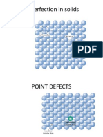 Imperfection in Solids