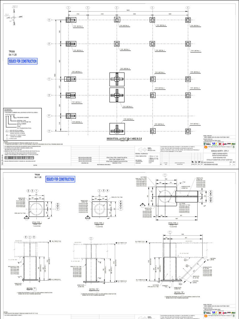 Wei-eh00043-N-sd-0026_shop Drawing for Stool Foundation Layout and ...
