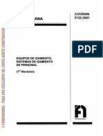 3132-2001 Sistemas de Izamiento de Personal