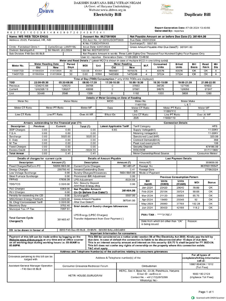 View-bill Plot No _20_aug2024 | PDF