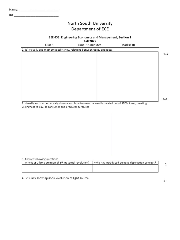 EEE 452 Section 1 Quiz 1 (2) | PDF