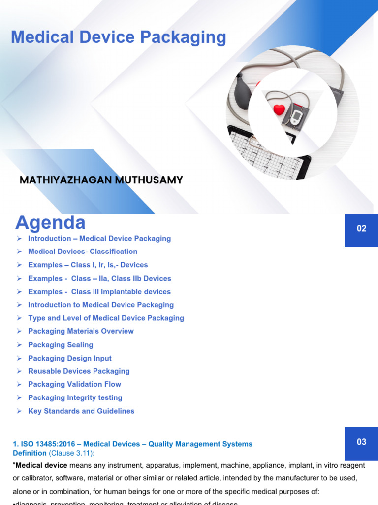 UNIT II-Medical Device Packaging -Part I | PDF | Medical Device