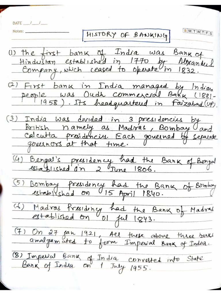 Banking Notes | PDF