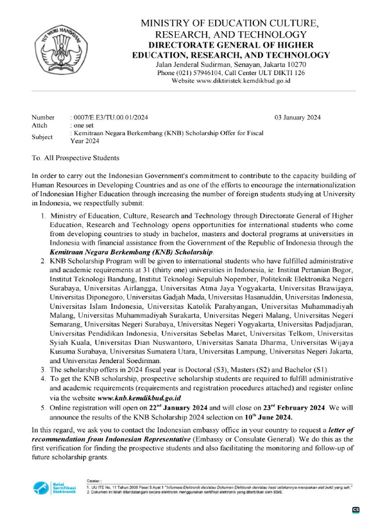 KNB Offer Letter | PDF