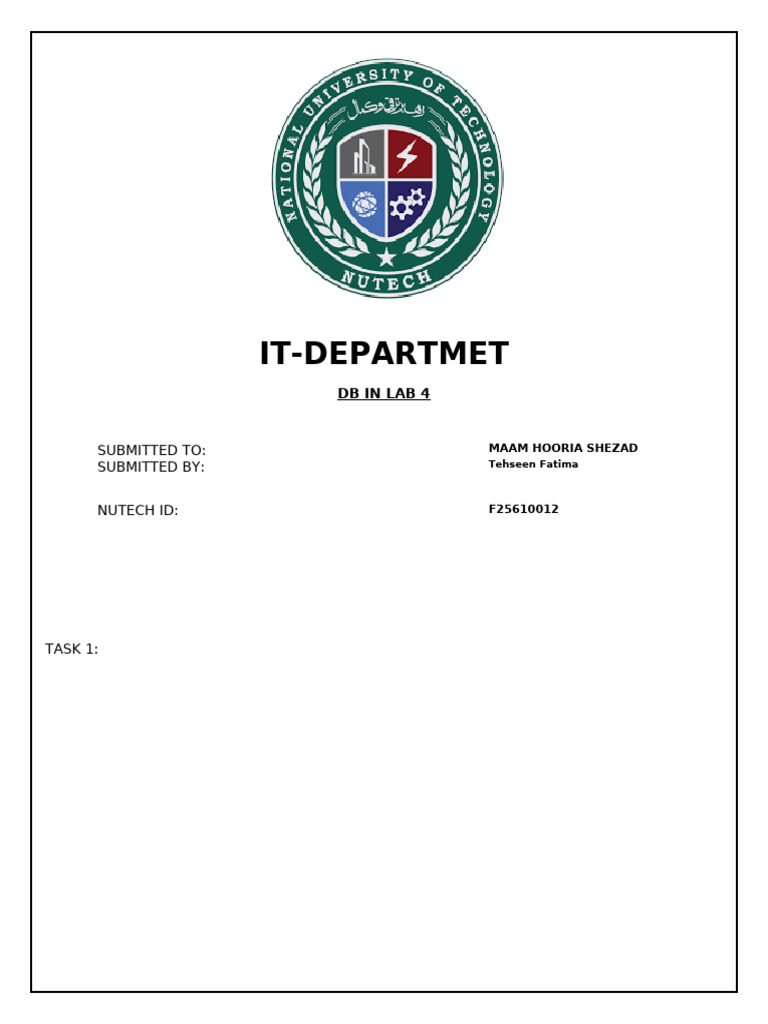 DB IN LAB 3 | PDF
