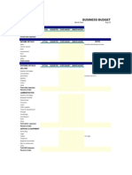 Aug Business Budget Analysis