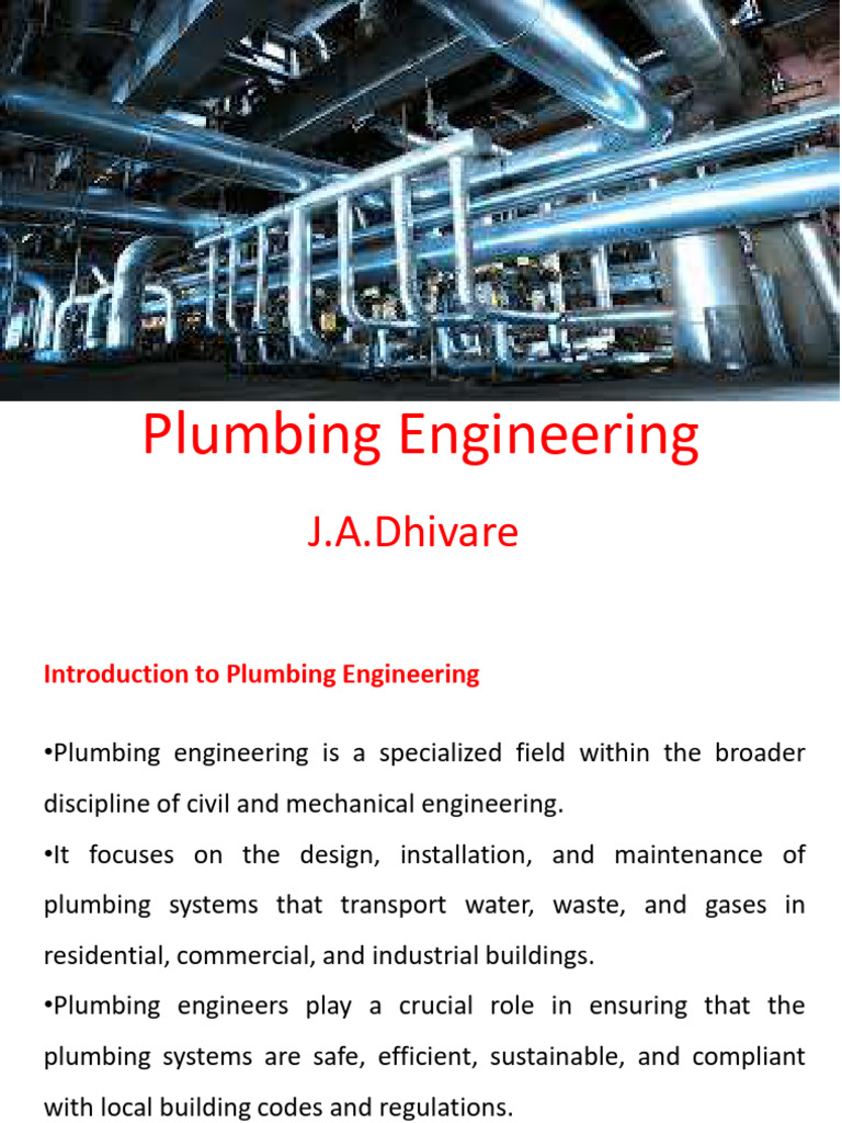 Plumbing Engineering Unit 1 | PDF | Plumbing | Storm Drain
