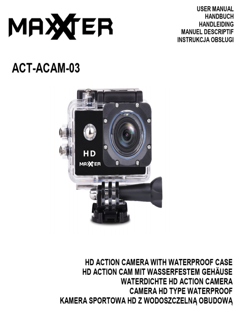 ACT-ACAM-03 - Manual-Maxxter BodyCam | PDF | Camera | Electronics