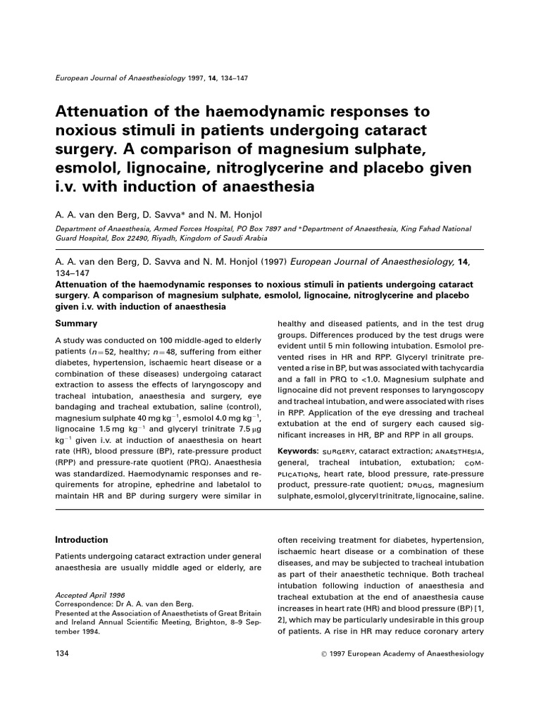 14-Van Den Berg y Savva - 1997 - Attenuation of the Haemodynamic ...