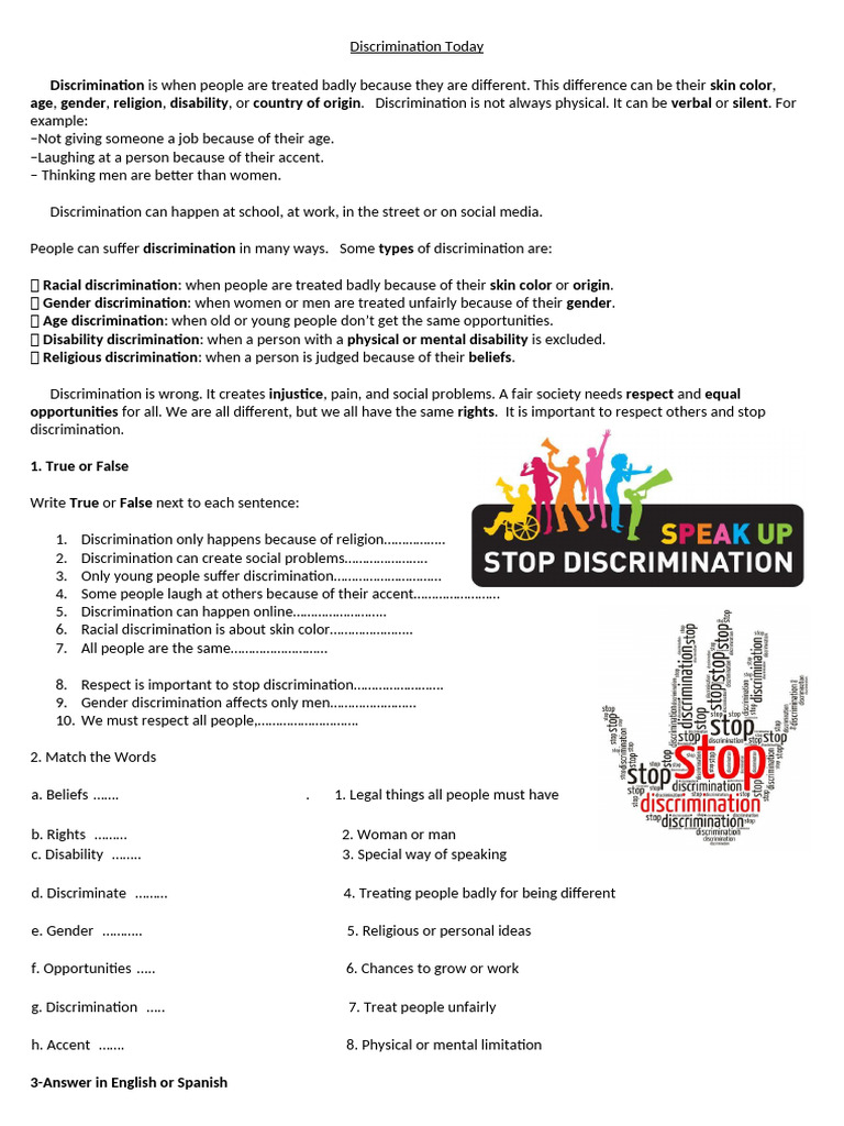 Discrimination Today | PDF