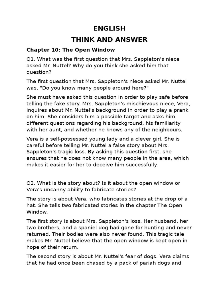 English Think and Answer T2 | PDF