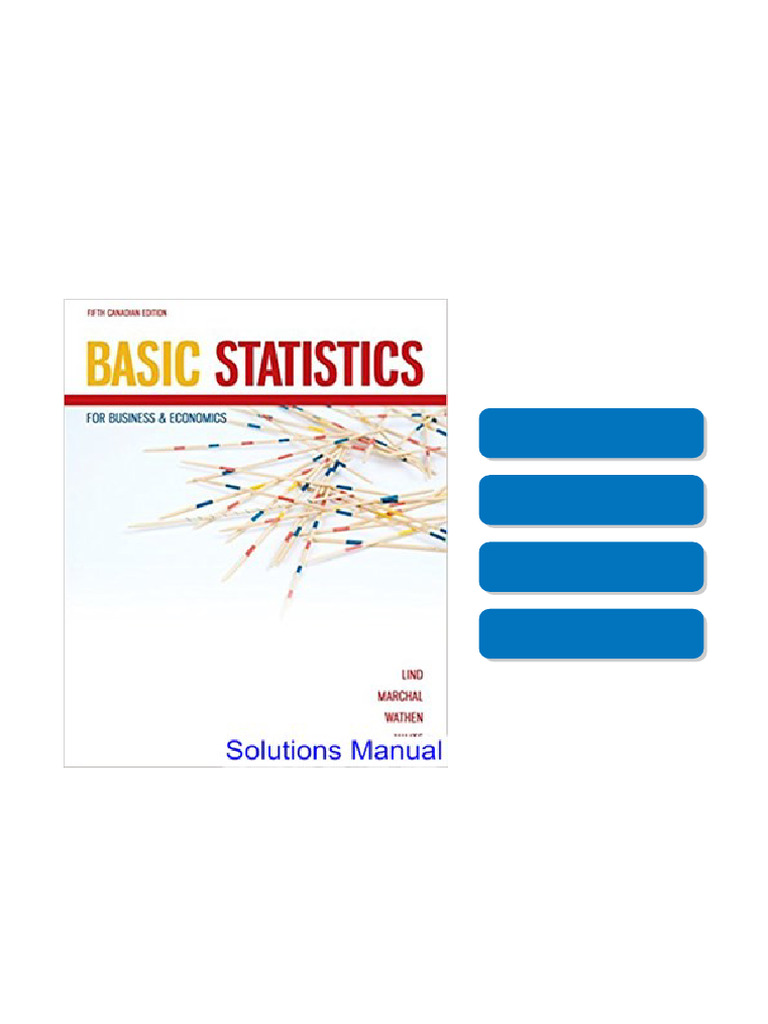 The ultimate Basic Statistics for Business and Economics Canadian 5th ...
